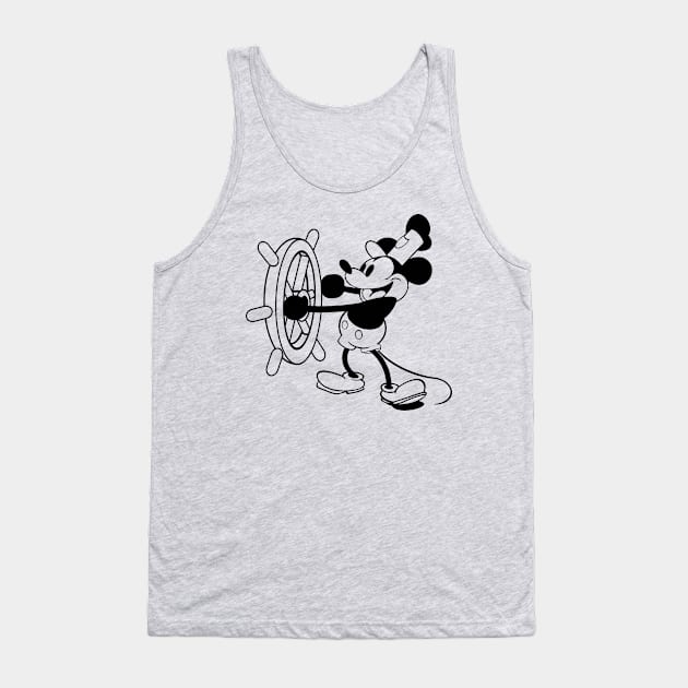 Steamboat Willie Tank Top by kareemik